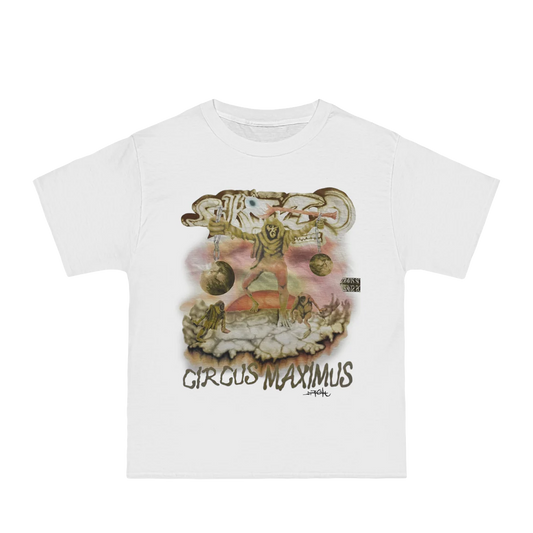 TRAVIS SCOTT TOUR MERCH - TRAVIS SCOTT SKELETONS WHITE TEE